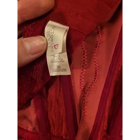 VICTORIA SECRET RED VELVET REGAL 1998 RUNWAY CORSET SIZE 32 - Picture 3 of 5